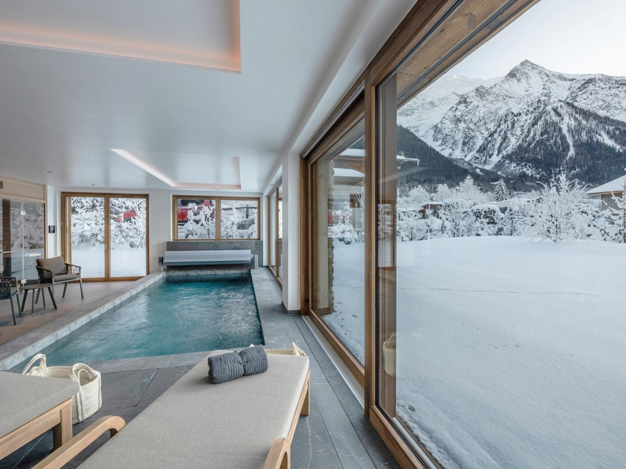 De Luxe Avec Piscine Interieure Et Sauna, Proche - Fr-1-343-261 Chamonix Mont Blanc